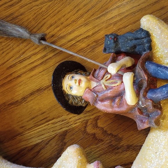 Bethany Lowe Halloween Witch On the Moon - Picture 3 of 7